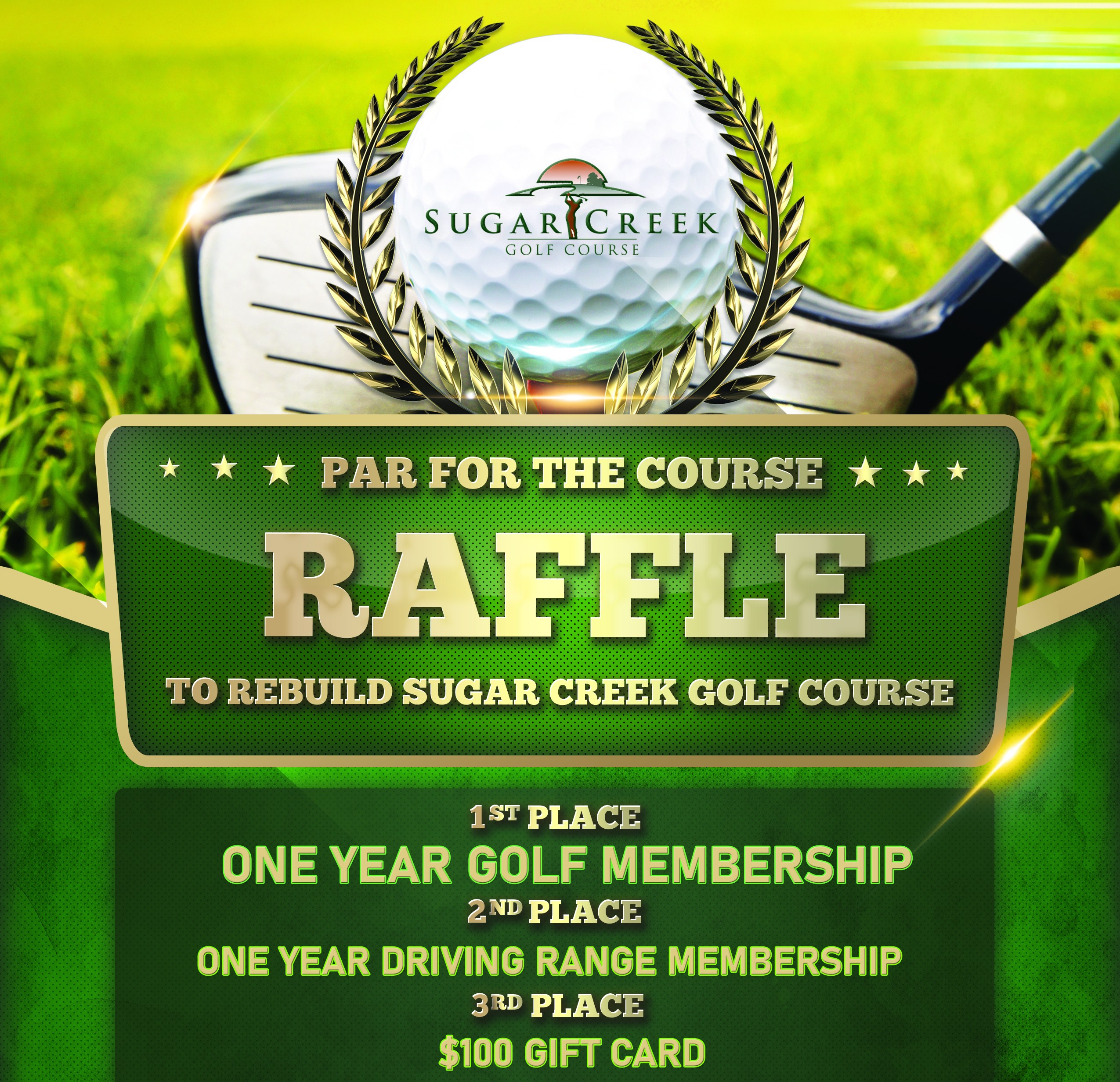 2024 PAR FOR THE COURSE RAFFLE - Sugar Creek Golf Course